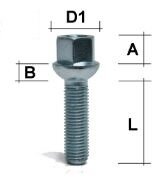 (R12)Wielbout M12x1.50 Dop17 Lengte 55mm