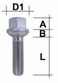 (R14)Wielbout M12x1.50 Dop17 Lengte 26mm