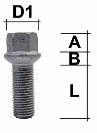 (R14)Wielbout M14x1.50 Dop17 Lengte 27mm