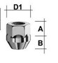 Wielmoer (Dop 17) M12x1.50 Hoogte 23.0 mm