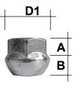 (R12) Wielmoer (Dop 17) M12x1.50 Hoogte 18.0 mm